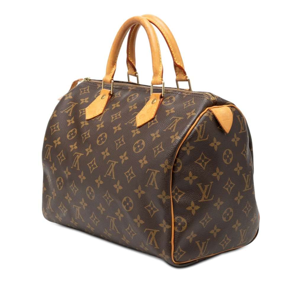 Louis Vuitton Monogram Speedy 30 Brown Very good condition - Back View