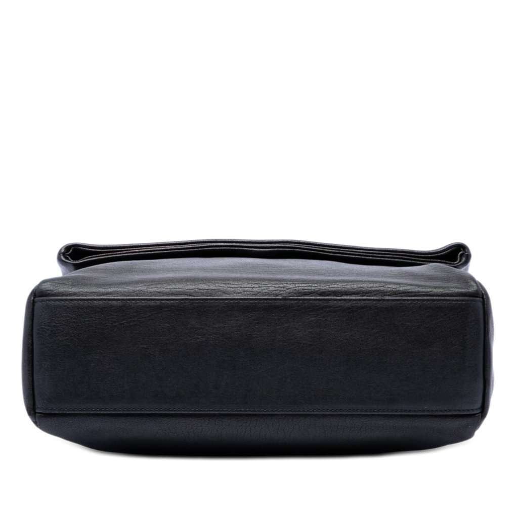 Saint Laurent Medium Sheepskin West Hollywood Crossbody Black Leather Very good - Inside View