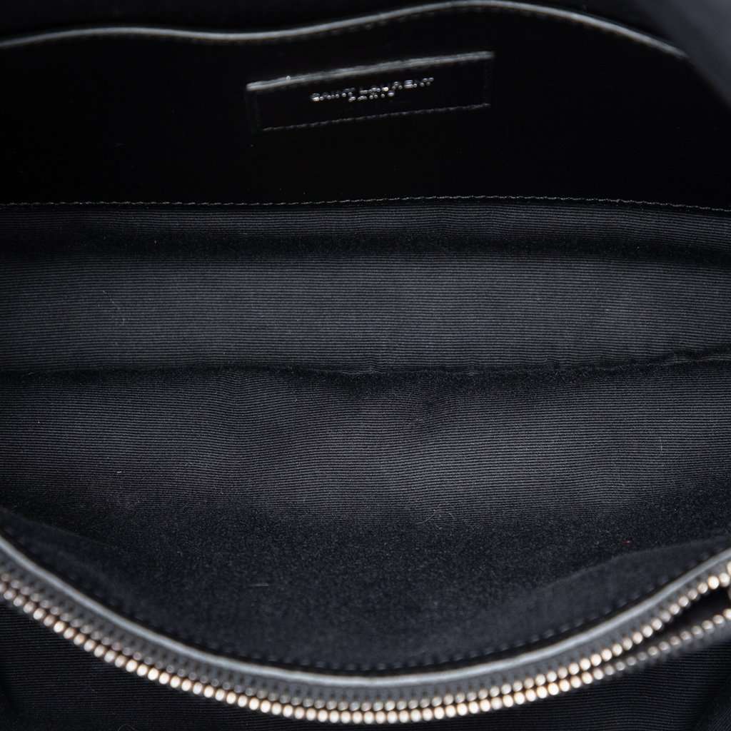 Saint Laurent Medium Sheepskin West Hollywood Crossbody Black Leather Very good - Model View