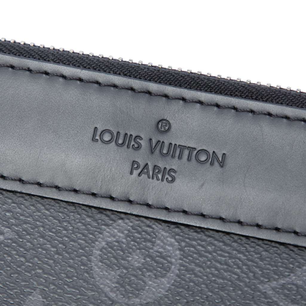 Louis Vuitton Monogram Eclipse Discovery Pochette GM Black Very good condition - Box View