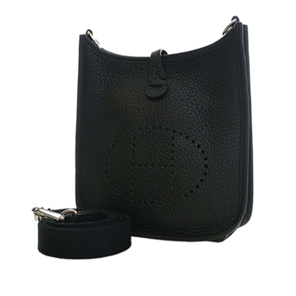 Hermès Clemence Evelyne 16 Amazone Black Leather Very good condition - Back View