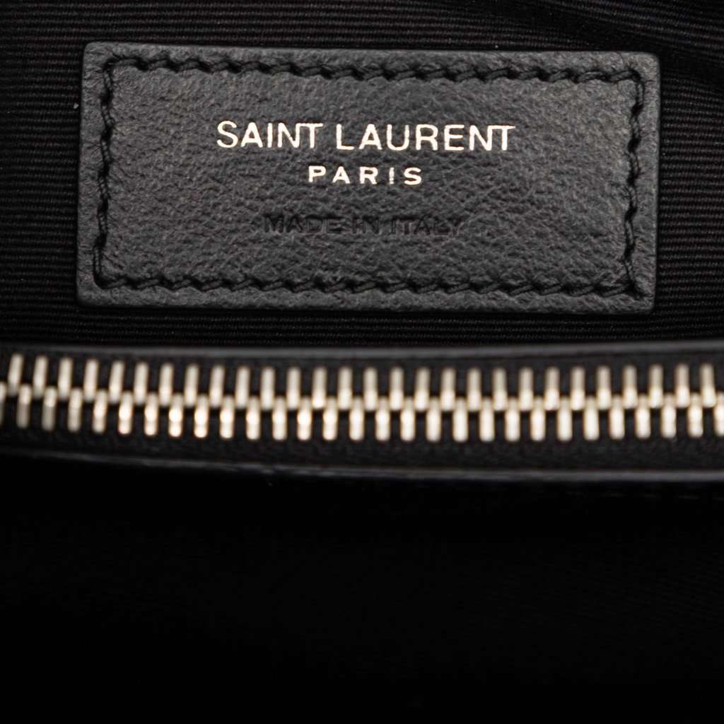 Saint Laurent Medium Matelasse Calfskin Monogram LouLou Shoulder Bag Black Leather Very good condition - Box View