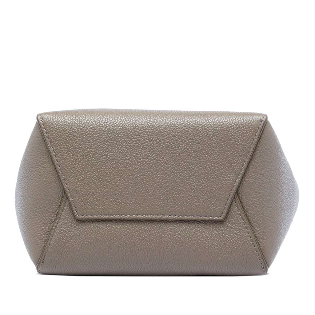 Celine Small Soft Grained Calfskin Seau Sangle Bucket Bag Brown Leather Very good - Inside View