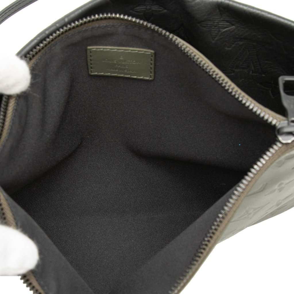 Louis Vuitton Monogram Shadow Double Flat Messenger Black Leather Very good condition - Box View