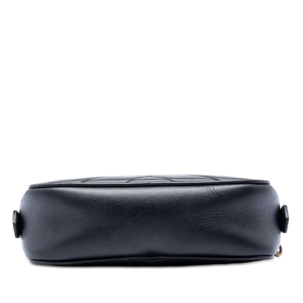 Gucci Mini GG Marmont Matelasse Leather Crossbody Black Leather Very good condition - Inside View