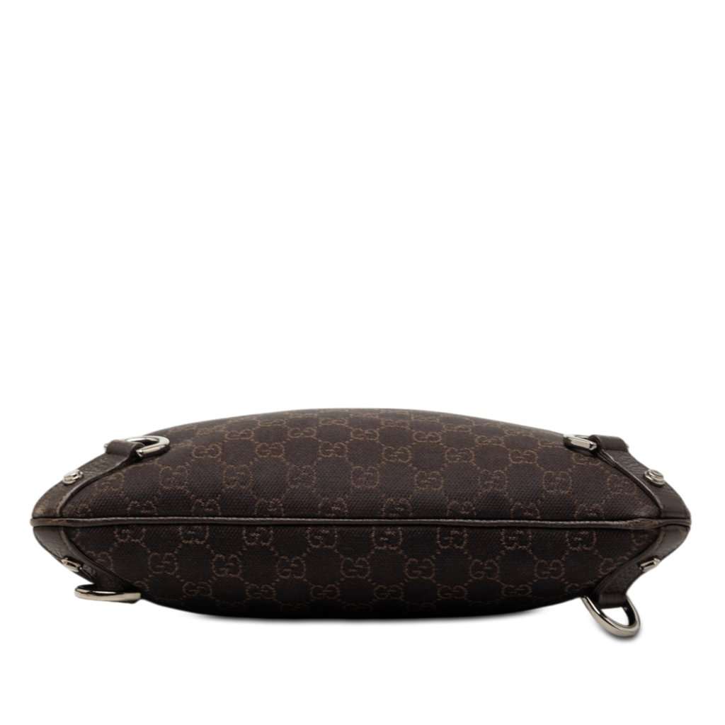 Gucci GG Denim Abbey D Ring Crossbody Brown Very good - Inside View