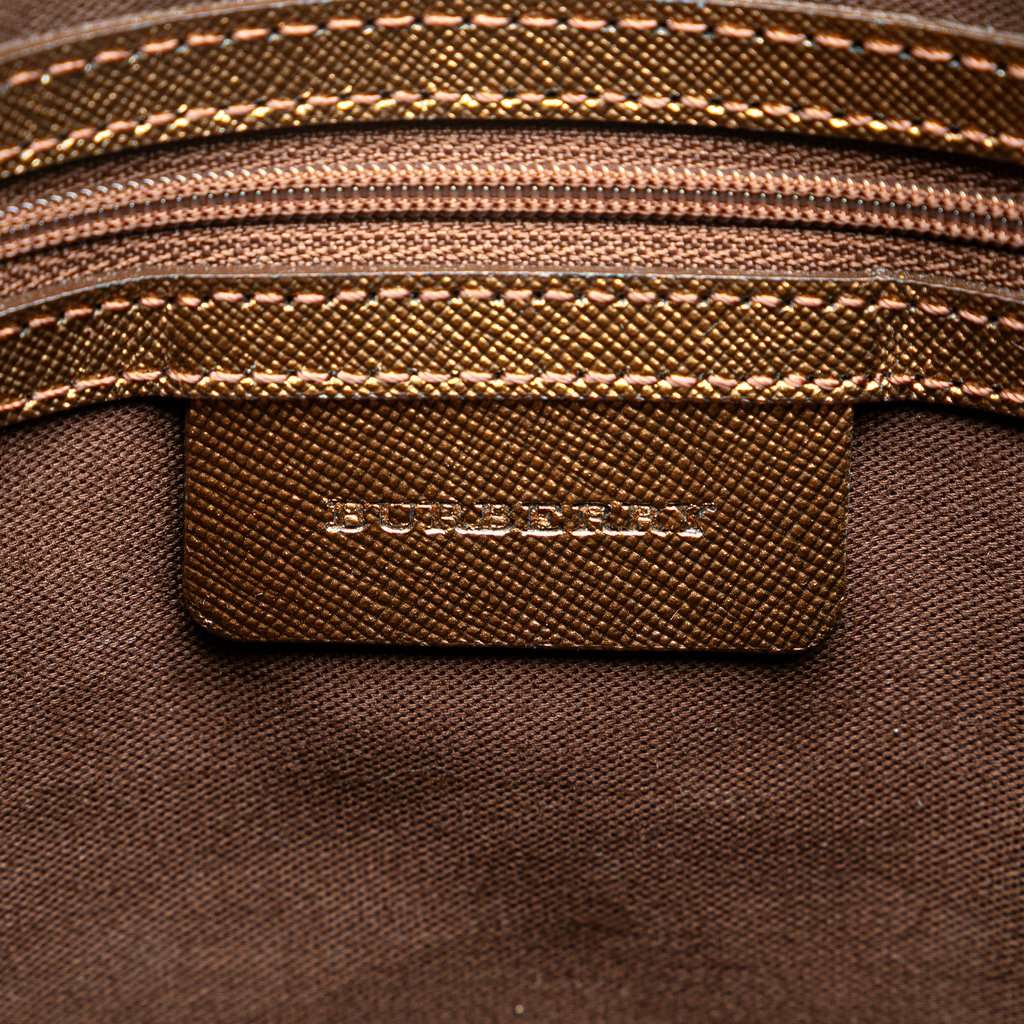 Burberry Nova Check Canvas Crossbody Beige Very good condition - Box View