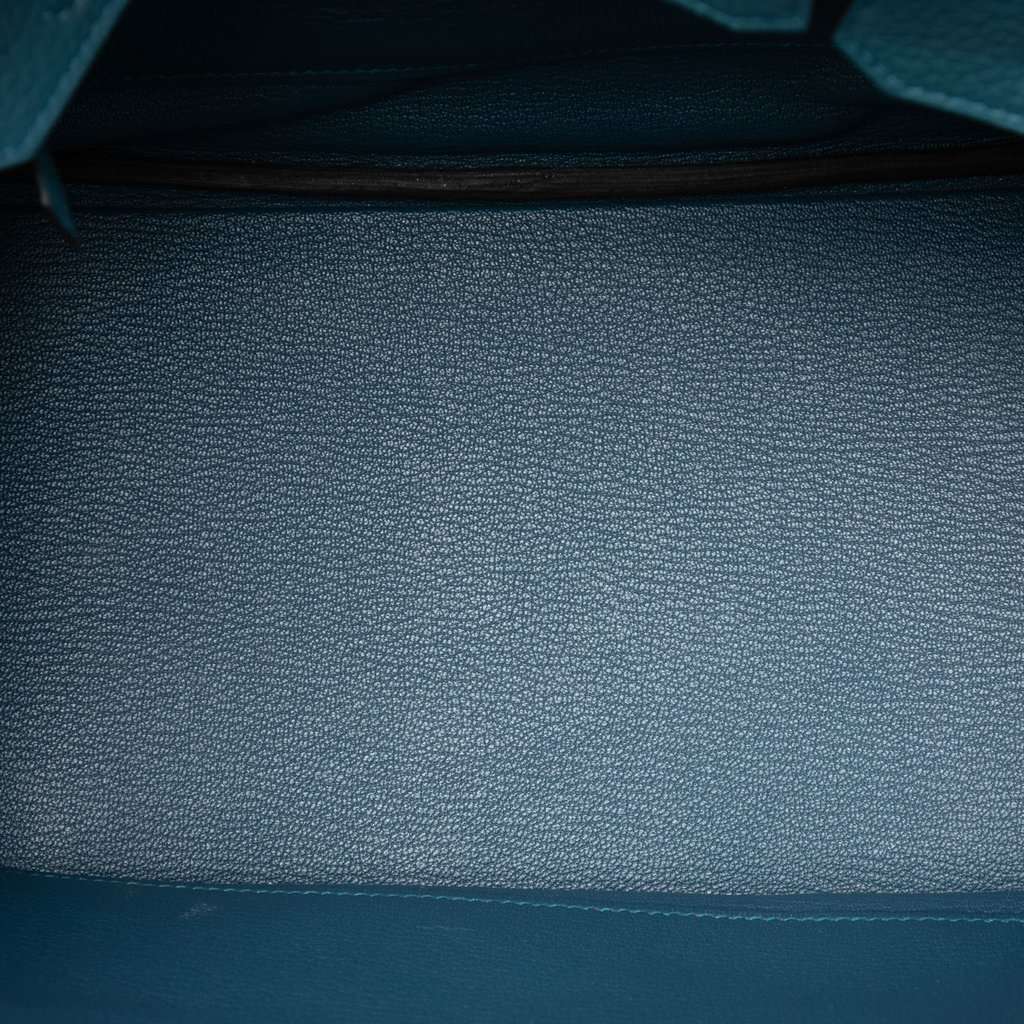 Hermès Togo Birkin Retourne 30 Blue Leather Very good - Model View