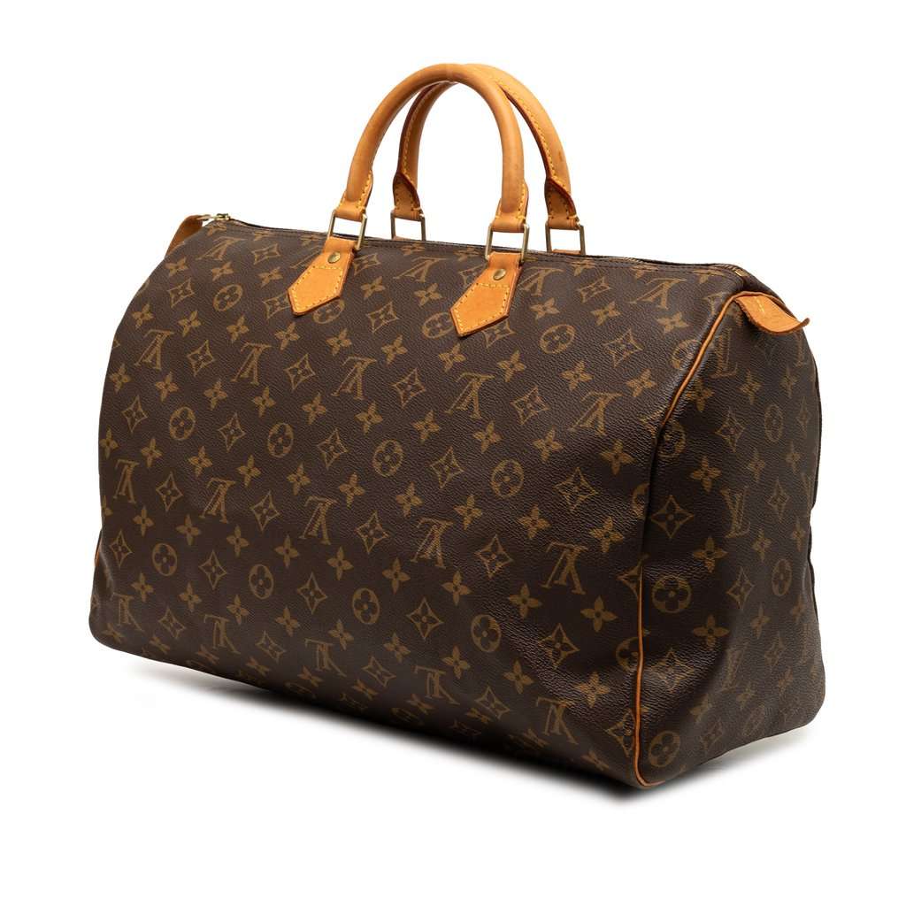 Louis Vuitton Monogram Speedy 40 Brown Very good condition - Back View