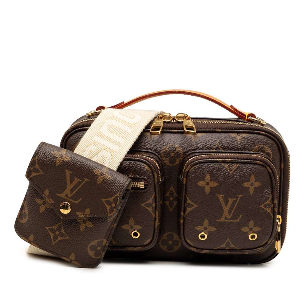 Louis Vuitton Monogram Utility Satchel Brown Very good condition - Front View