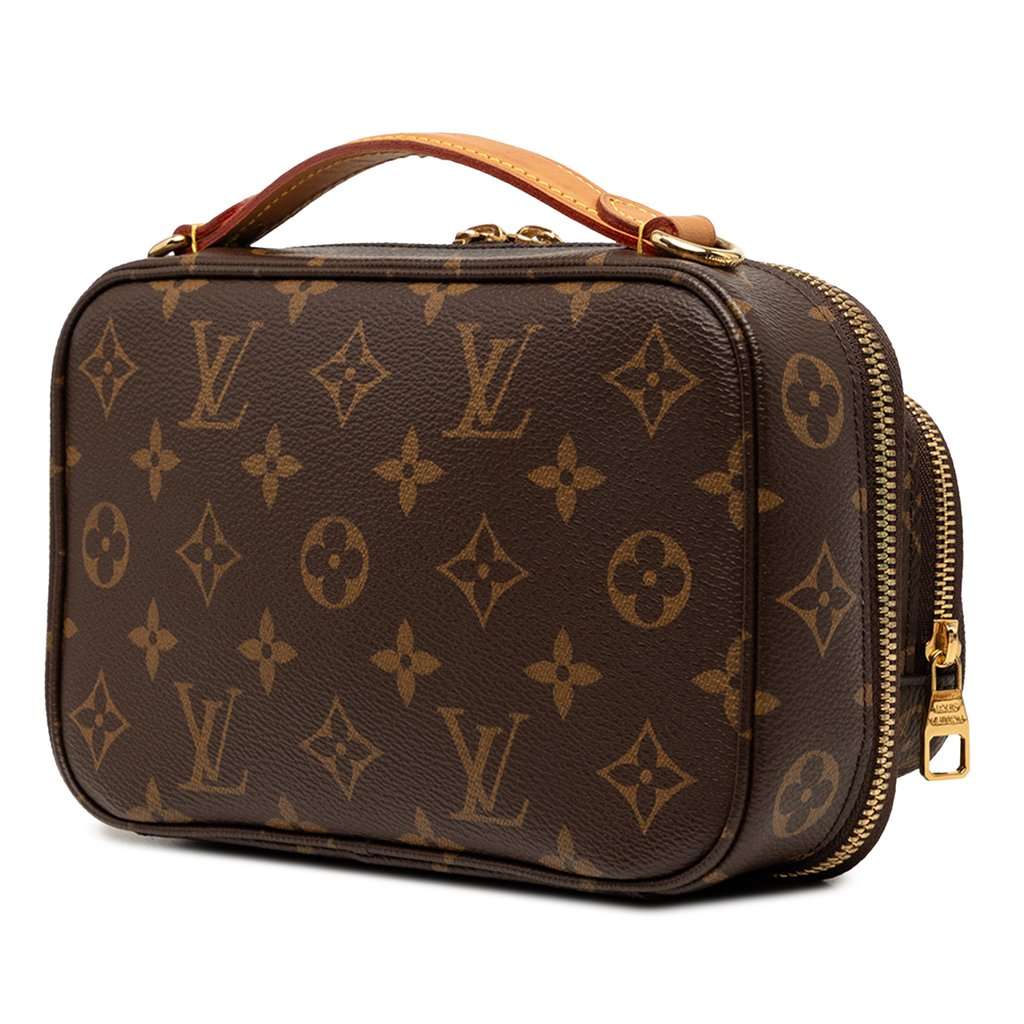 Louis Vuitton Monogram Utility Satchel Brown Very good condition - Back View