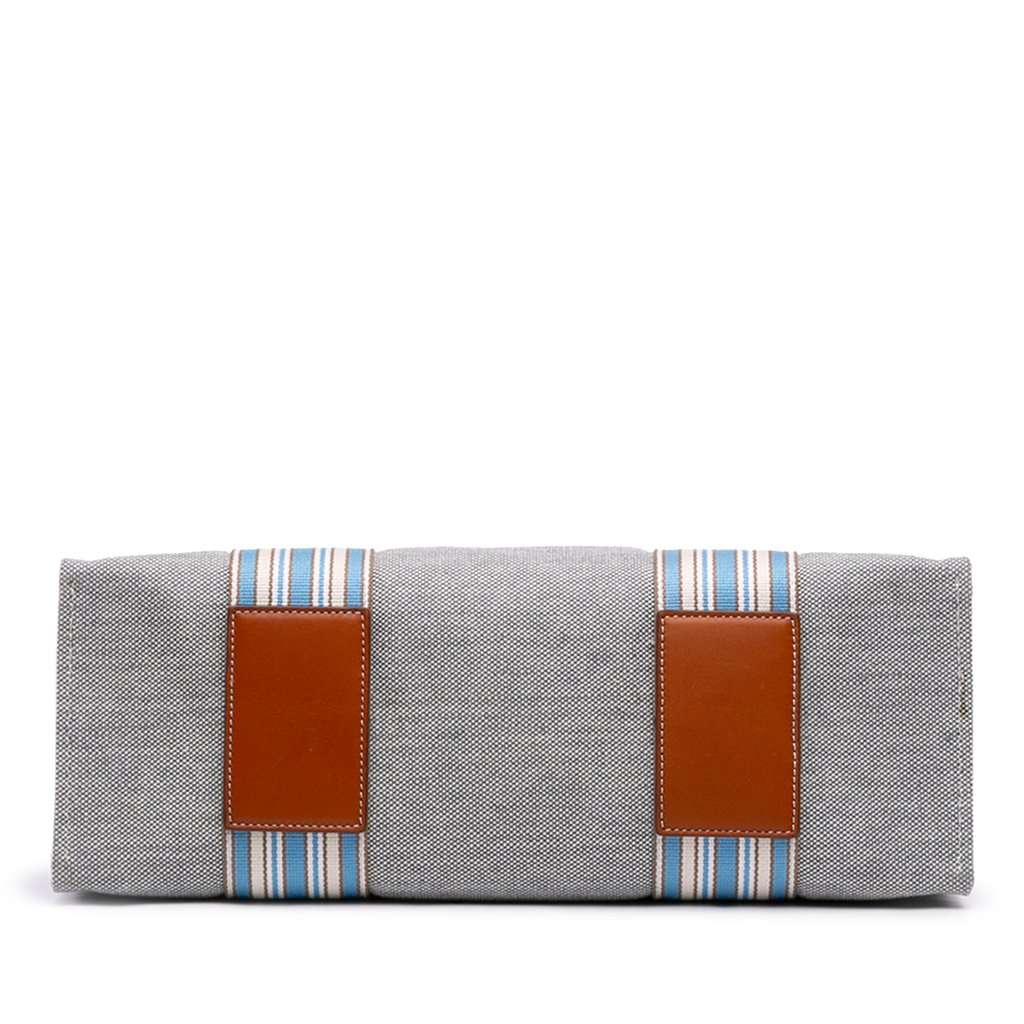 Loro Piana Canvas The Suitcase Stripe Tote MultiColor Very good - Inside View
