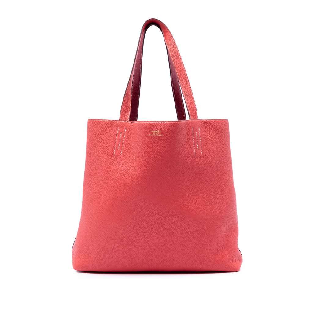 Hermès Clemence Double Sens 36 Red Leather Very good condition - Front View