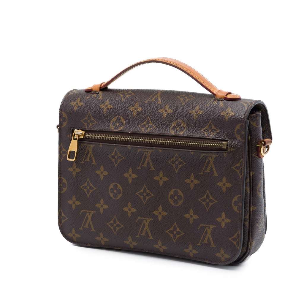 Louis Vuitton Monogram Pochette Metis Brown Very good condition - Back View