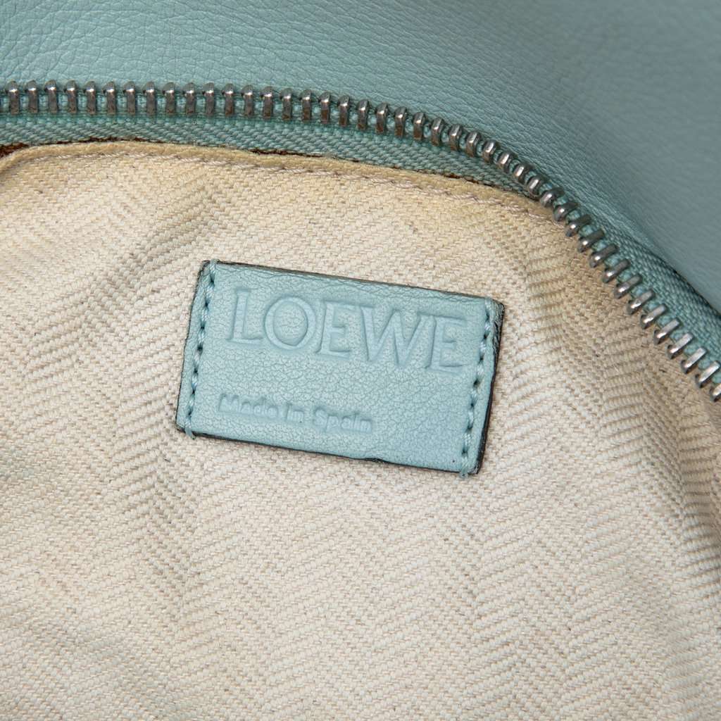 Loewe Small Anagram Embossed Calfskin Puzzle Satchel Blue Leather Very good condition - Box View