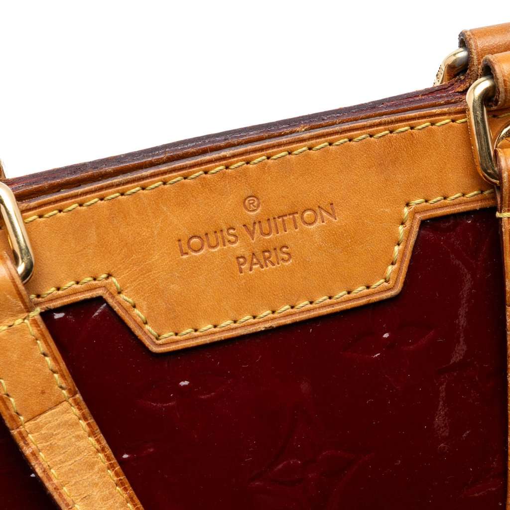 Louis Vuitton Monogram Vernis Brea MM Red Leather Very good - Box View
