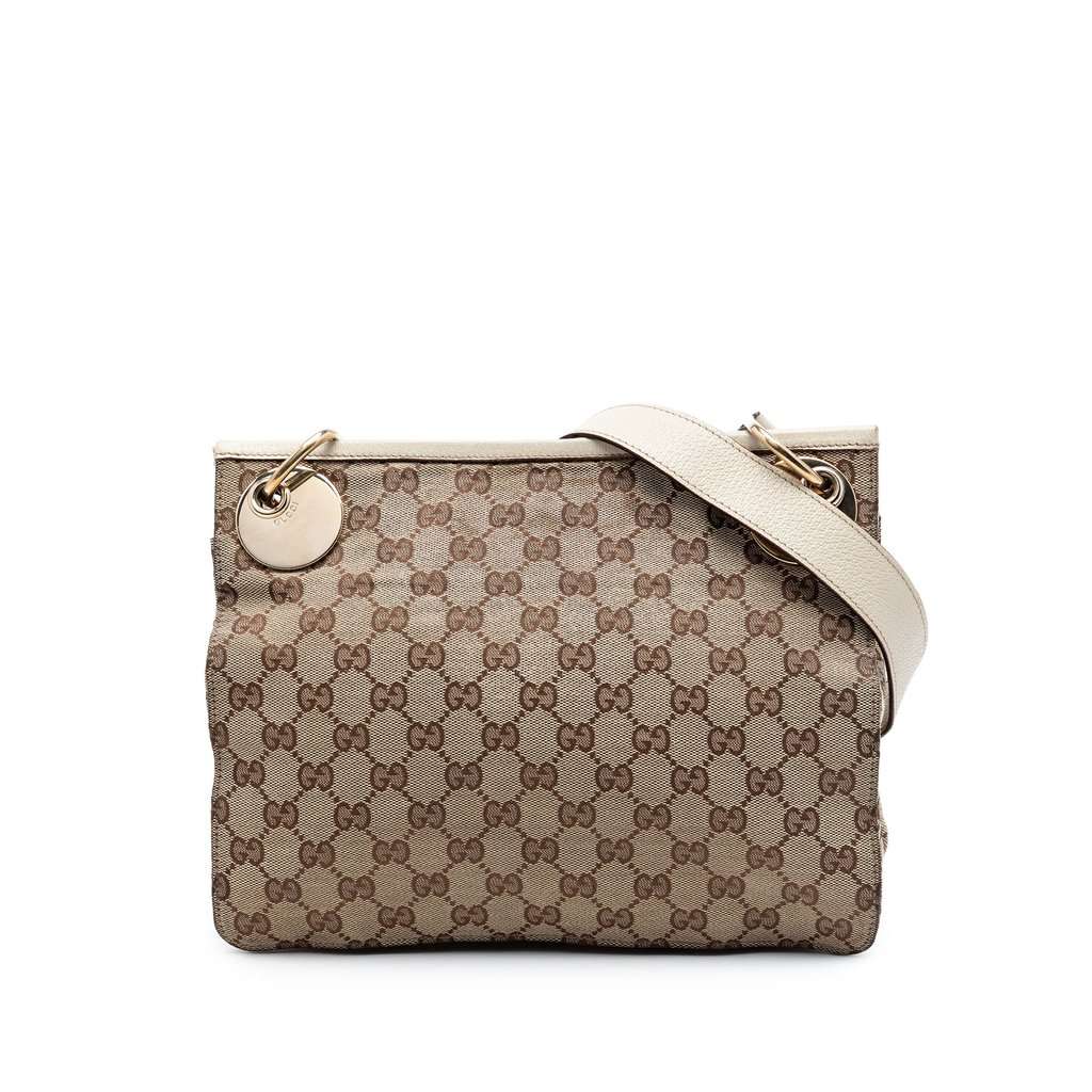 Gucci GG Canvas Eclipse Crossbody Beige Very good condition - Front View