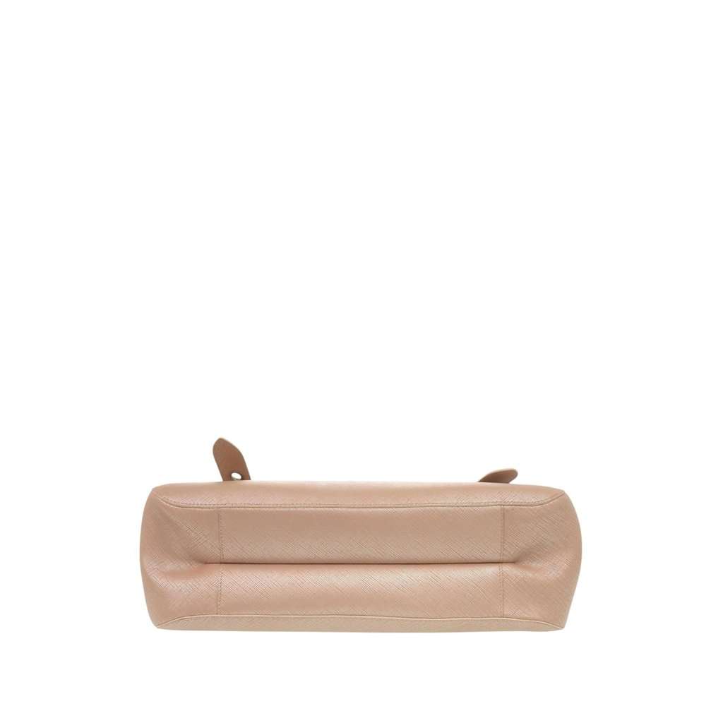 Salvatore Ferragamo Metallic Calfskin Gancini Handbag Pink Leather Very good condition - Inside View