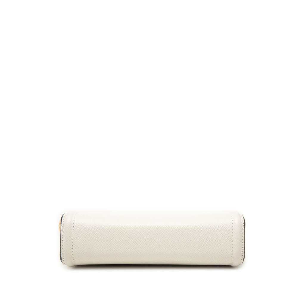 Prada Saffiano Lux Pochette White Leather Very good - Inside View