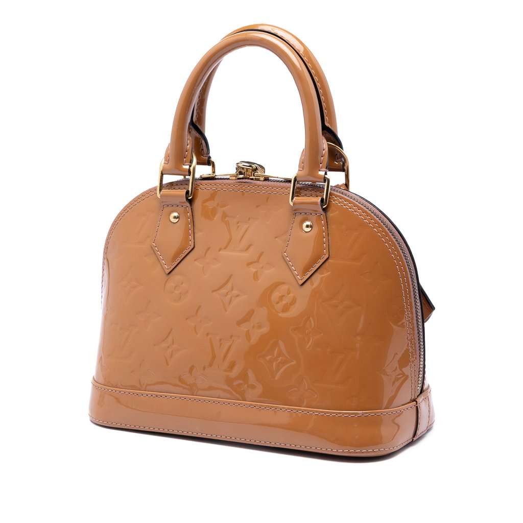 Louis Vuitton Monogram Vernis Alma BB Brown Leather Very good - Back View