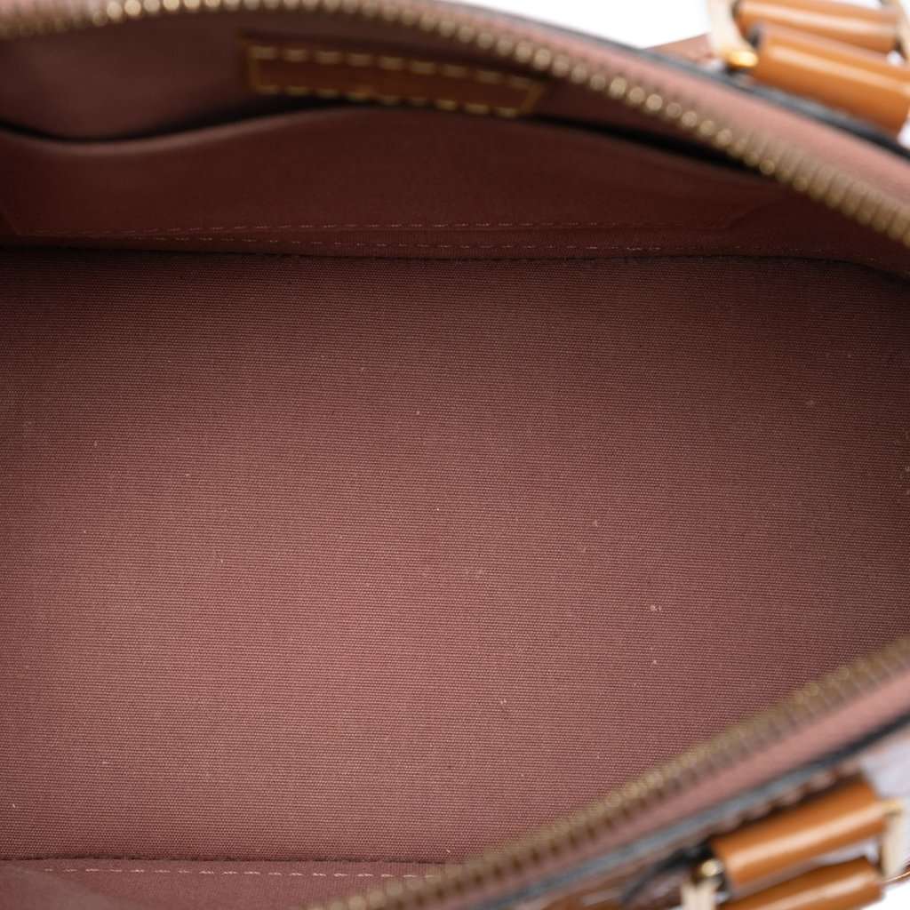 Louis Vuitton Monogram Vernis Alma BB Brown Leather Very good - Model View