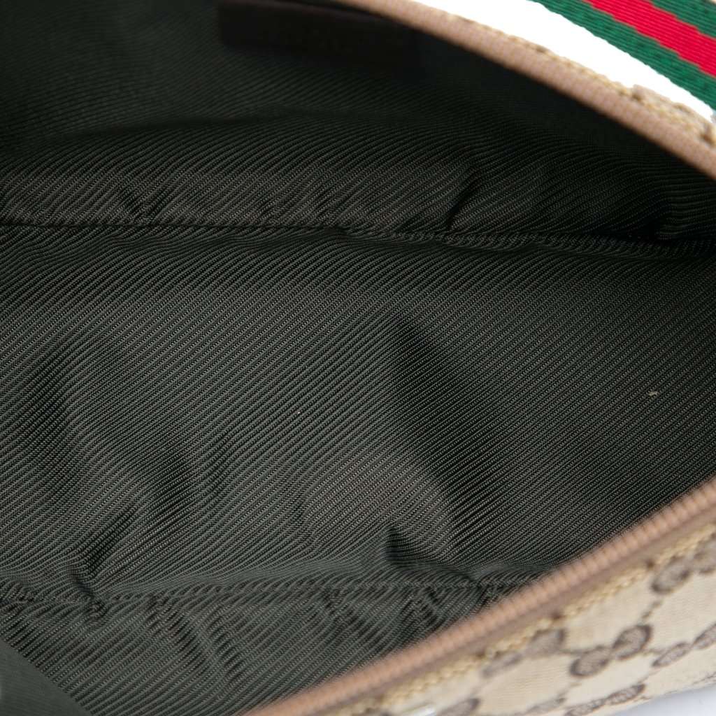 Gucci GG Canvas Web Boat Beige Very good - Model View