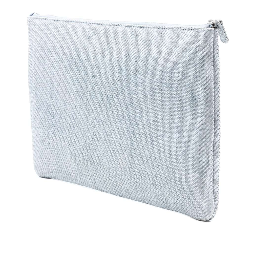 Chanel Large Canvas Deauville O Case Blue Very good condition - Back View