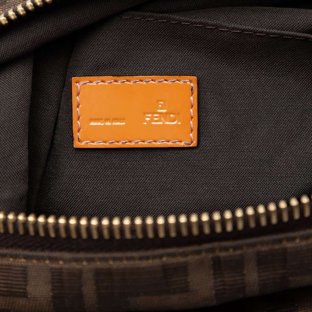 Fendi Zucca Canvas Crossbody Brown Very good - Box View