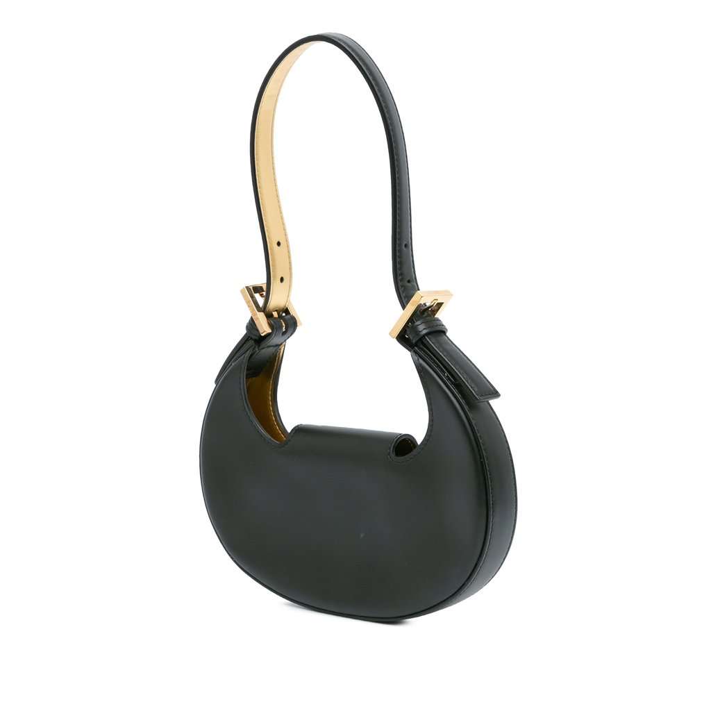 Fendi Mini Leather Cookie Hobo Black Leather Very good - Back View