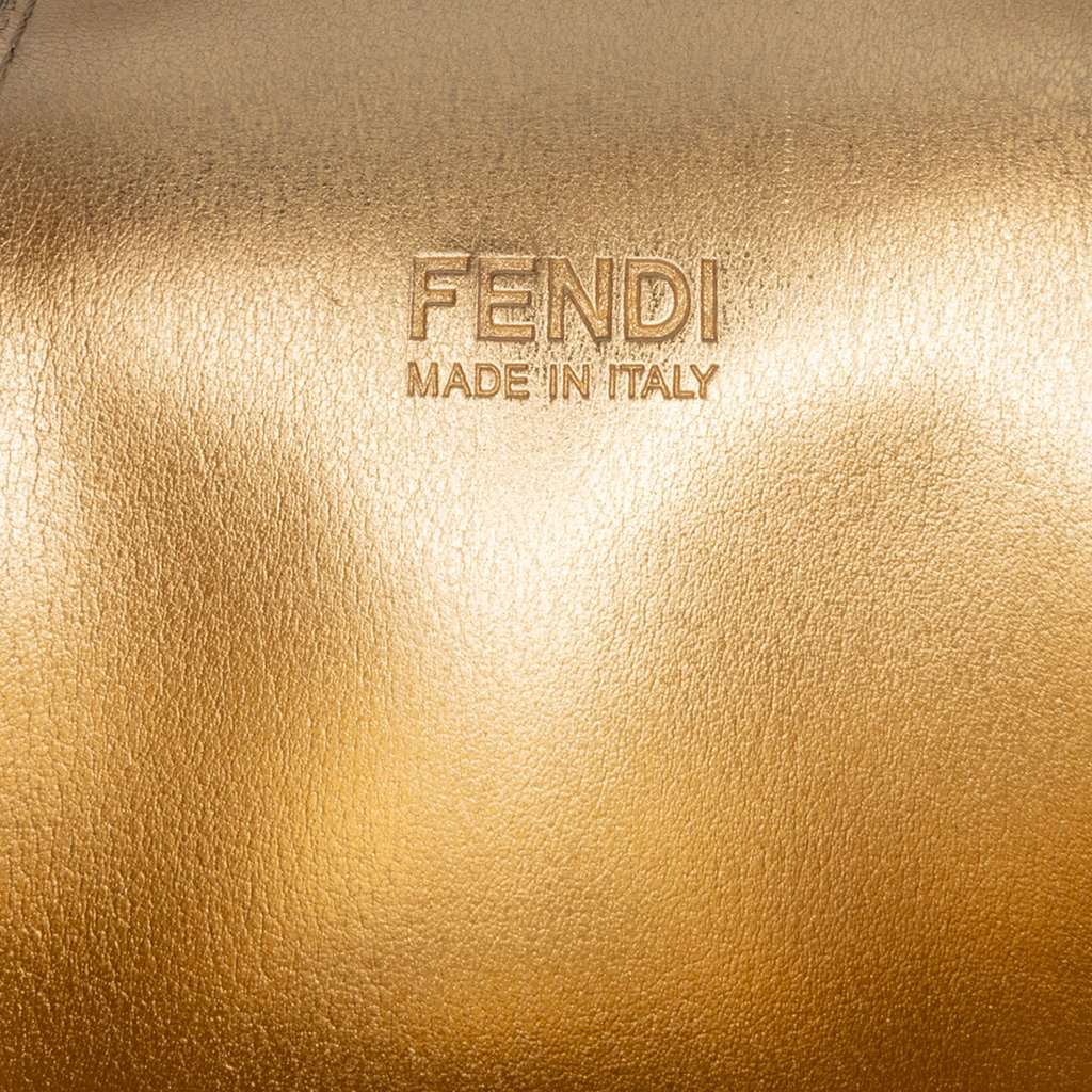Fendi Mini Leather Cookie Hobo Black Leather Very good - Box View