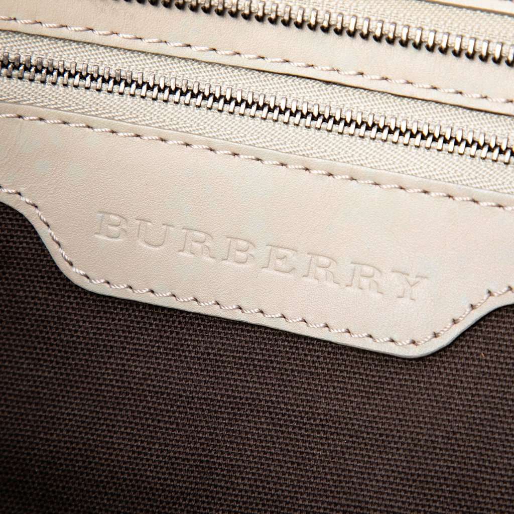 Burberry Smoke Check Coated Canvas Tote Beige Very good condition - Box View