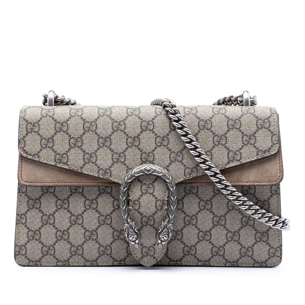 Gucci Medium GG Supreme Dionysus Shoulder Bag Beige Very good condition - Front View