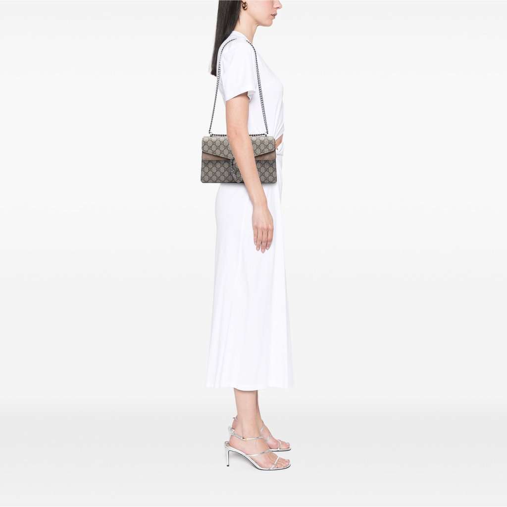 Gucci Medium GG Supreme Dionysus Shoulder Bag Beige Very good condition - Box View