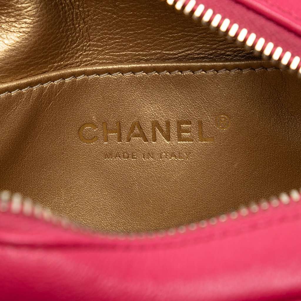 Chanel Lambskin Coco Midnight Camera Bag Pink Leather Very good condition - Box View