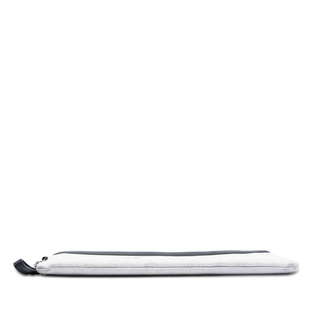 Saint Laurent Canvas Rive Gauche Wristlet Clutch White Very good condition - Inside View