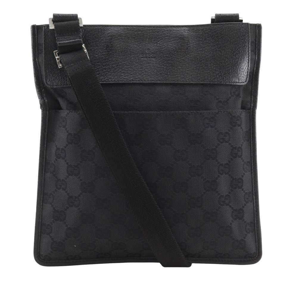 Gucci GG Canvas Crossbody Black Very good - Front View