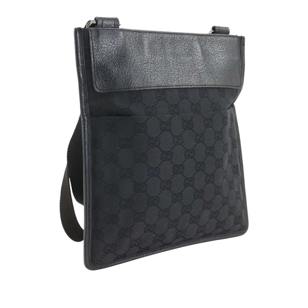 Gucci GG Canvas Crossbody Black Very good - Back View
