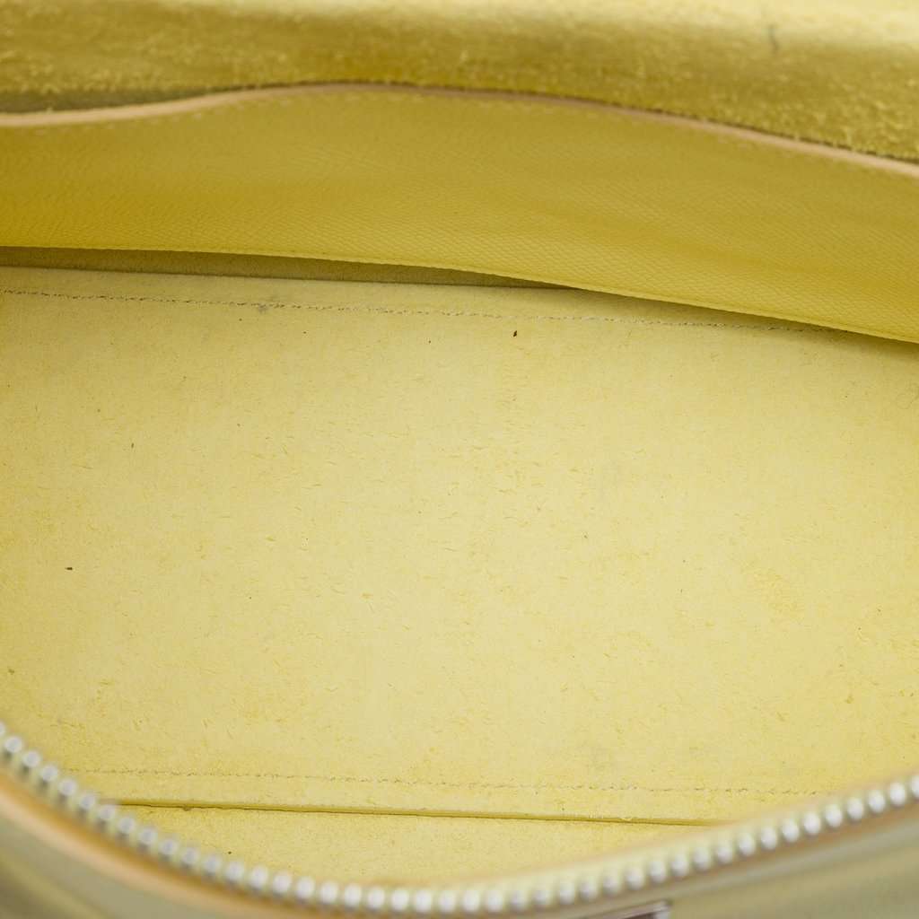 Celine Micro Grained Calfskin Belt Bag Yellow Leather Very good - Model View