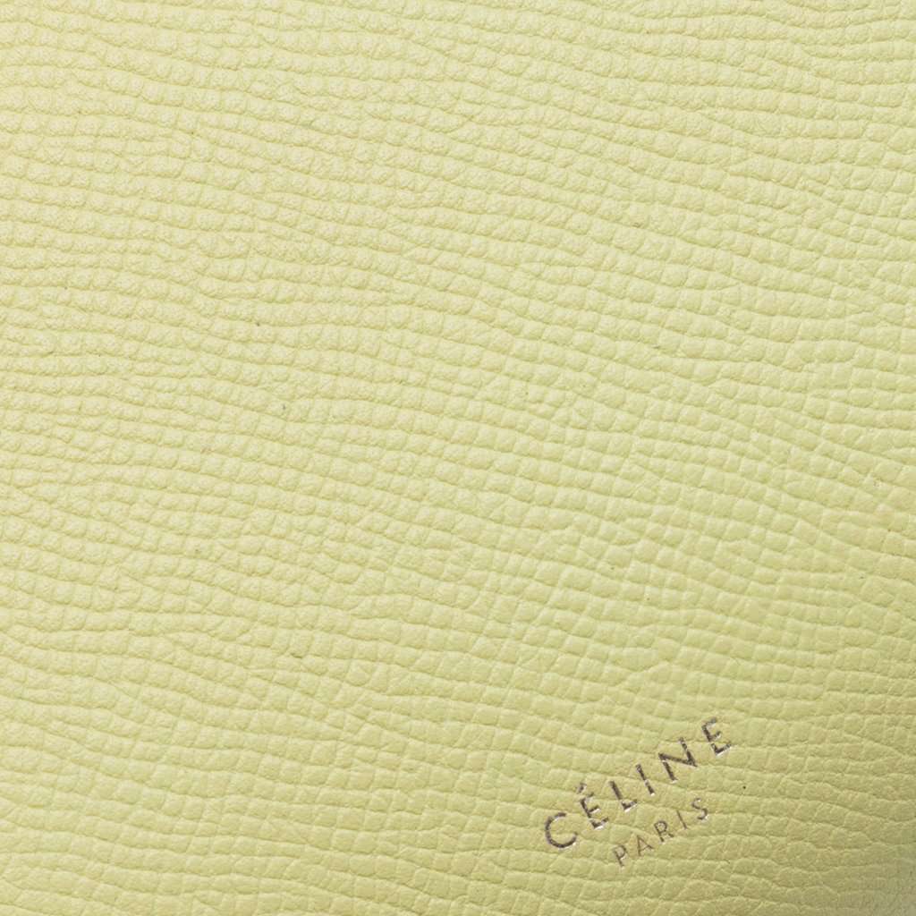 Celine Micro Grained Calfskin Belt Bag Yellow Leather Very good - Box View