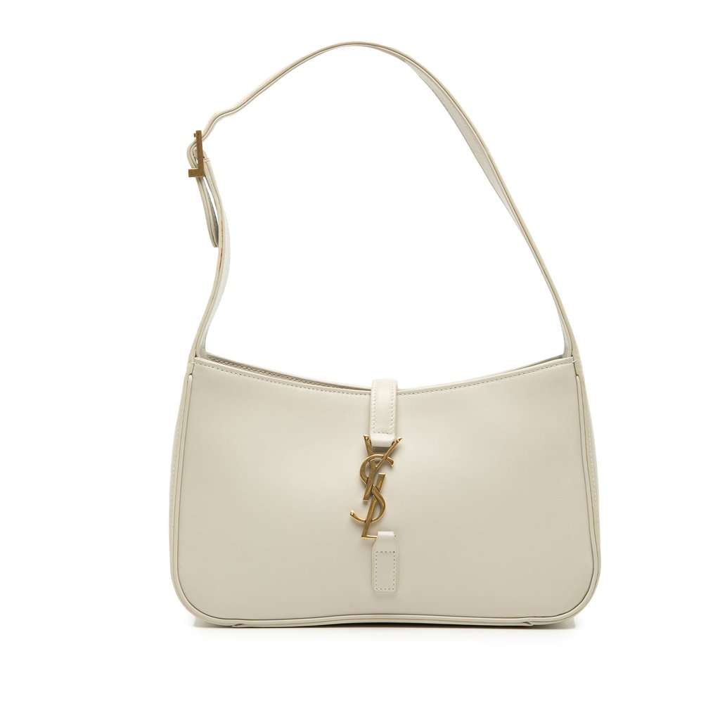 Saint Laurent Smooth Calfskin Le 5 a 7 White Leather Very good - Front View