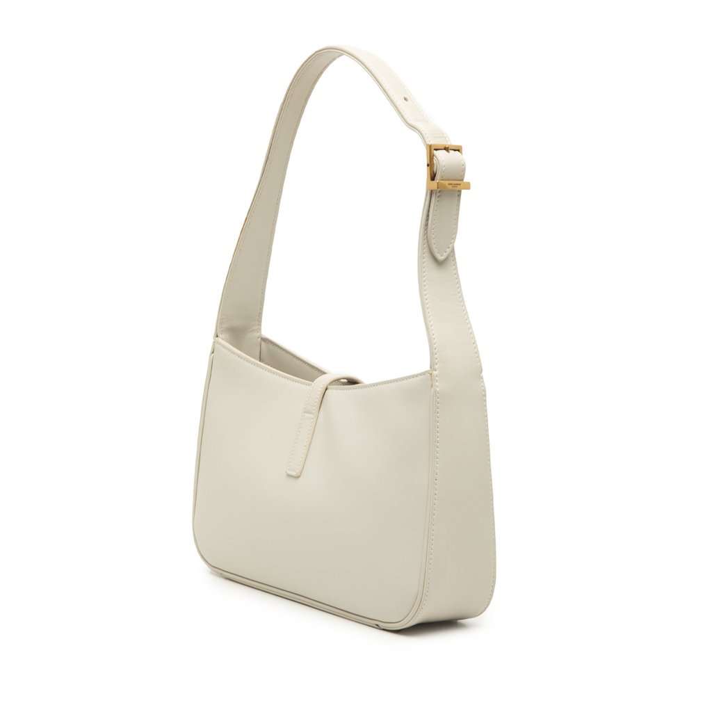 Saint Laurent Smooth Calfskin Le 5 a 7 White Leather Very good - Back View