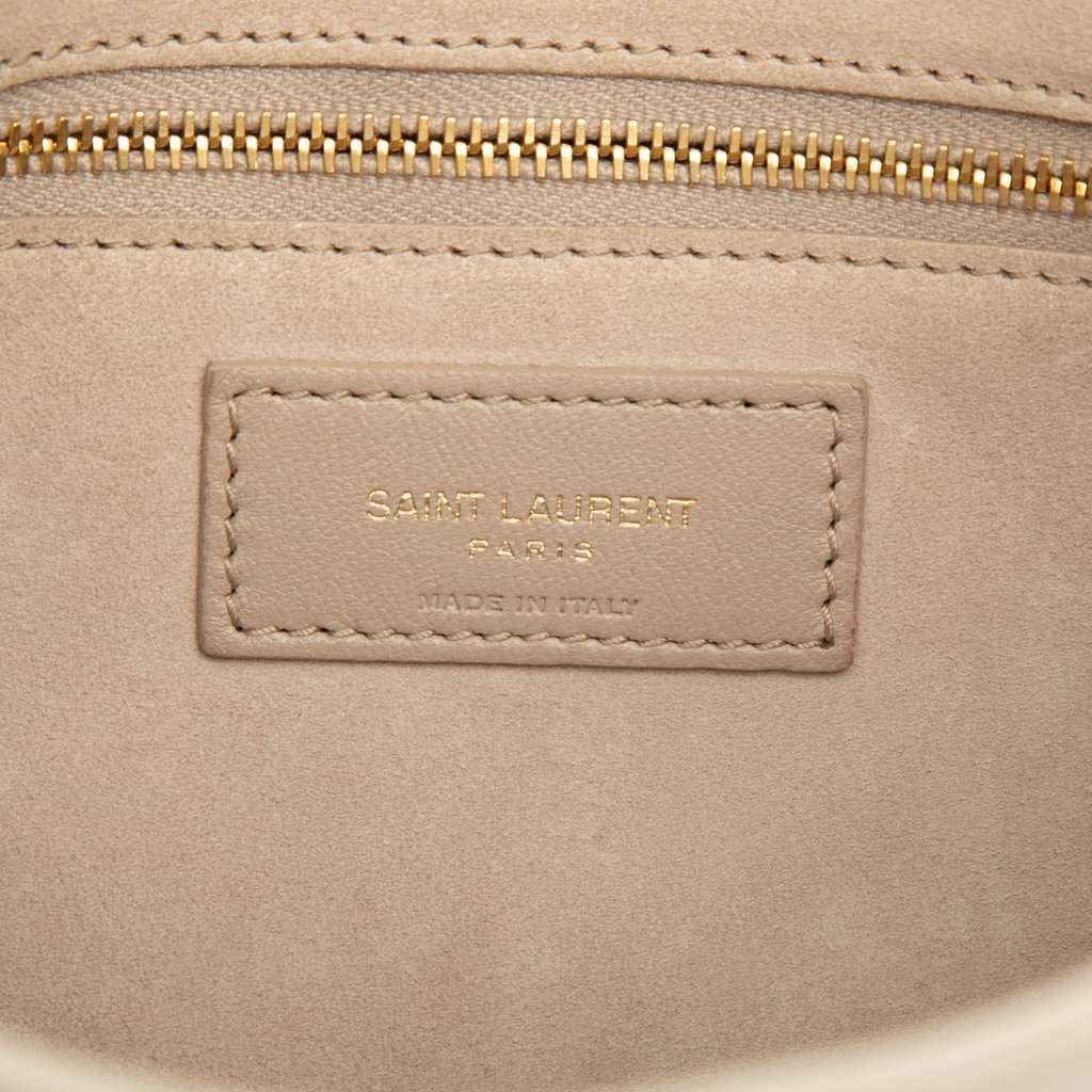 Saint Laurent Smooth Calfskin Le 5 a 7 White Leather Very good - Box View