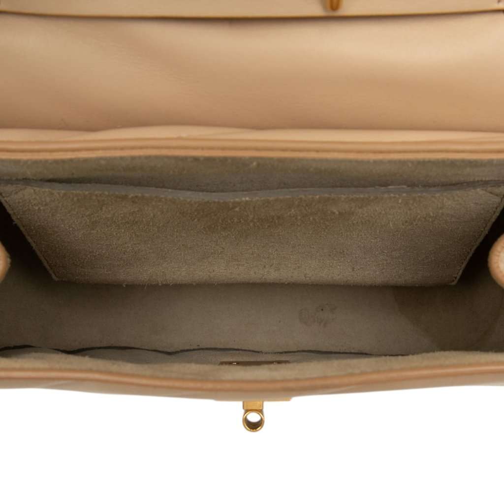Chloé Small Quilted Leather Drew Bijou Crossbody Beige Leather Very good condition - Model View