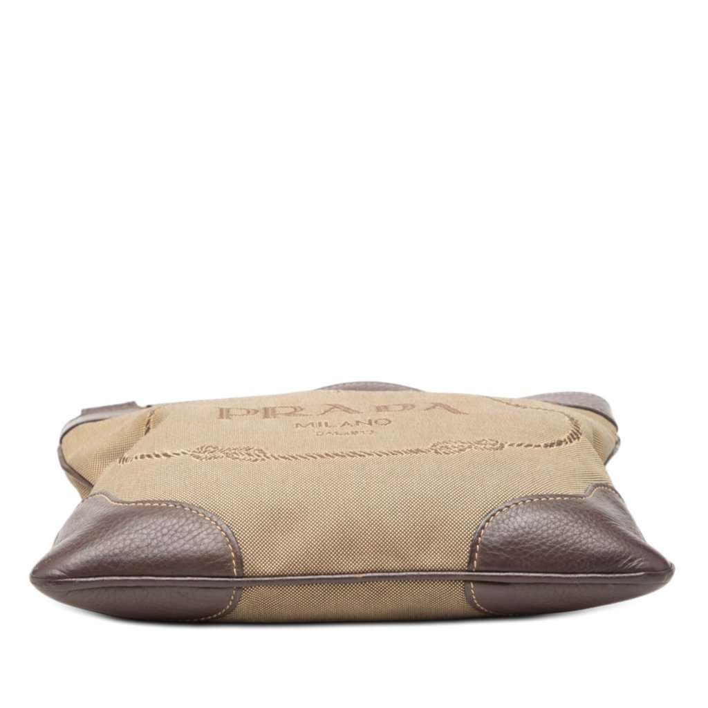 Prada Canvas Canapa Logo Crossbody Beige Very good condition - Inside View