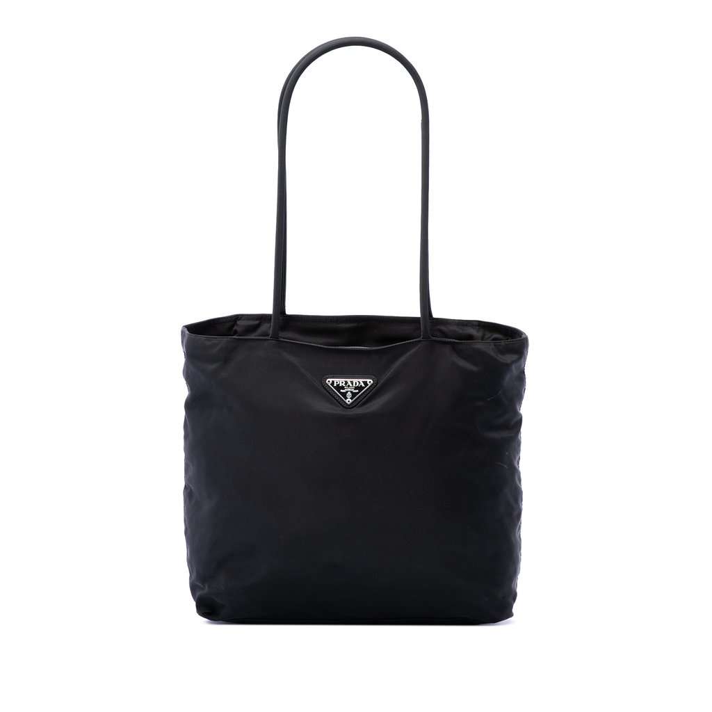 Prada Tessuto Zip Top Tote Black Very good - Front View