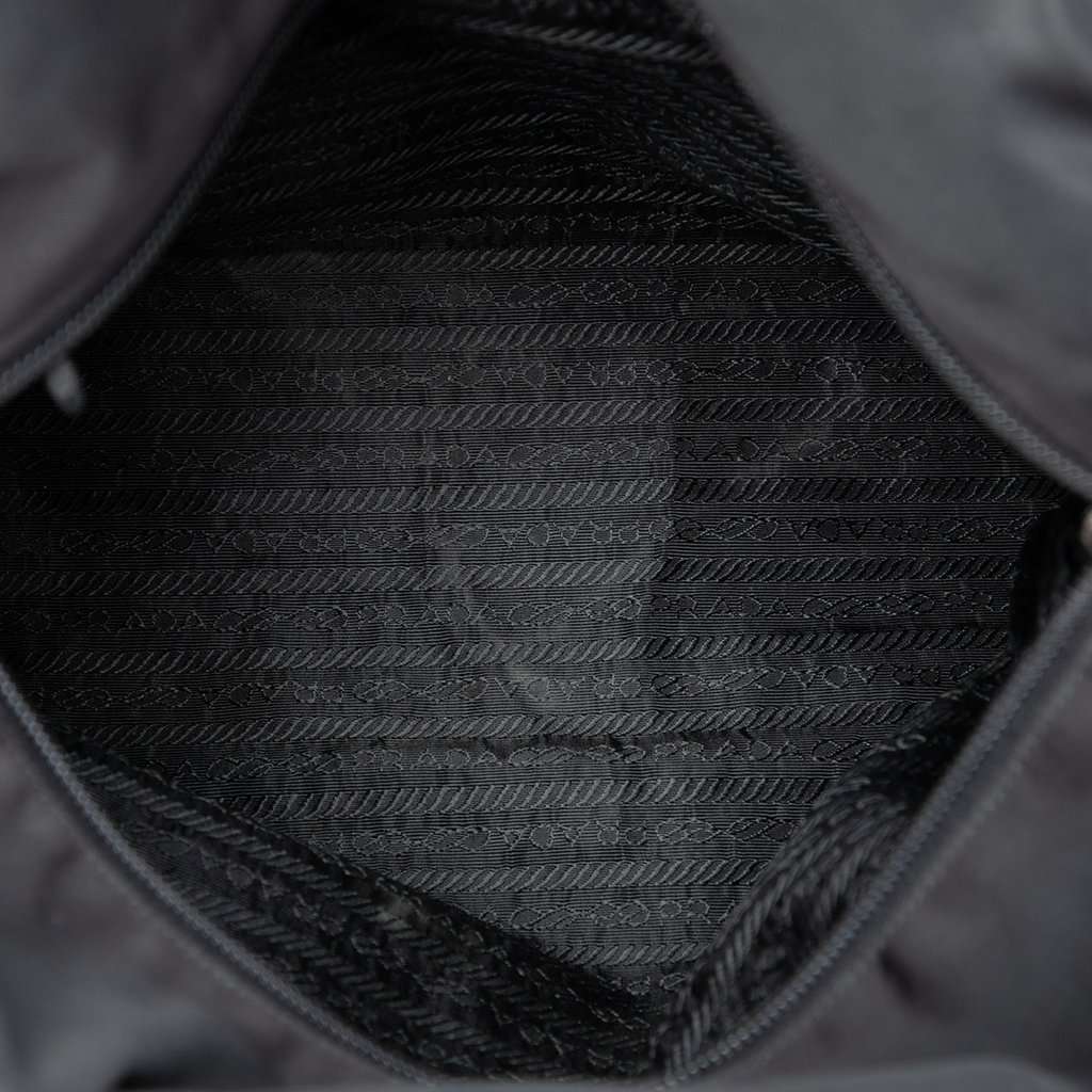 Prada Tessuto Zip Top Tote Black Very good - Model View