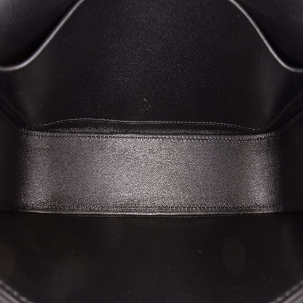 Celine Shiny Calfskin Triomphe Claude Shoulder Bag Black Leather Very good condition - Model View