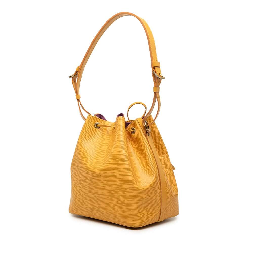 Louis Vuitton Epi Petit Noe Yellow Leather Very good condition - Back View