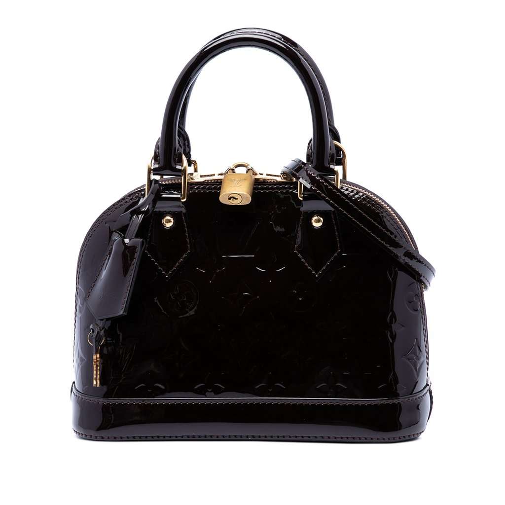 Louis Vuitton Monogram Vernis Alma BB Purple Leather Very good - Front View