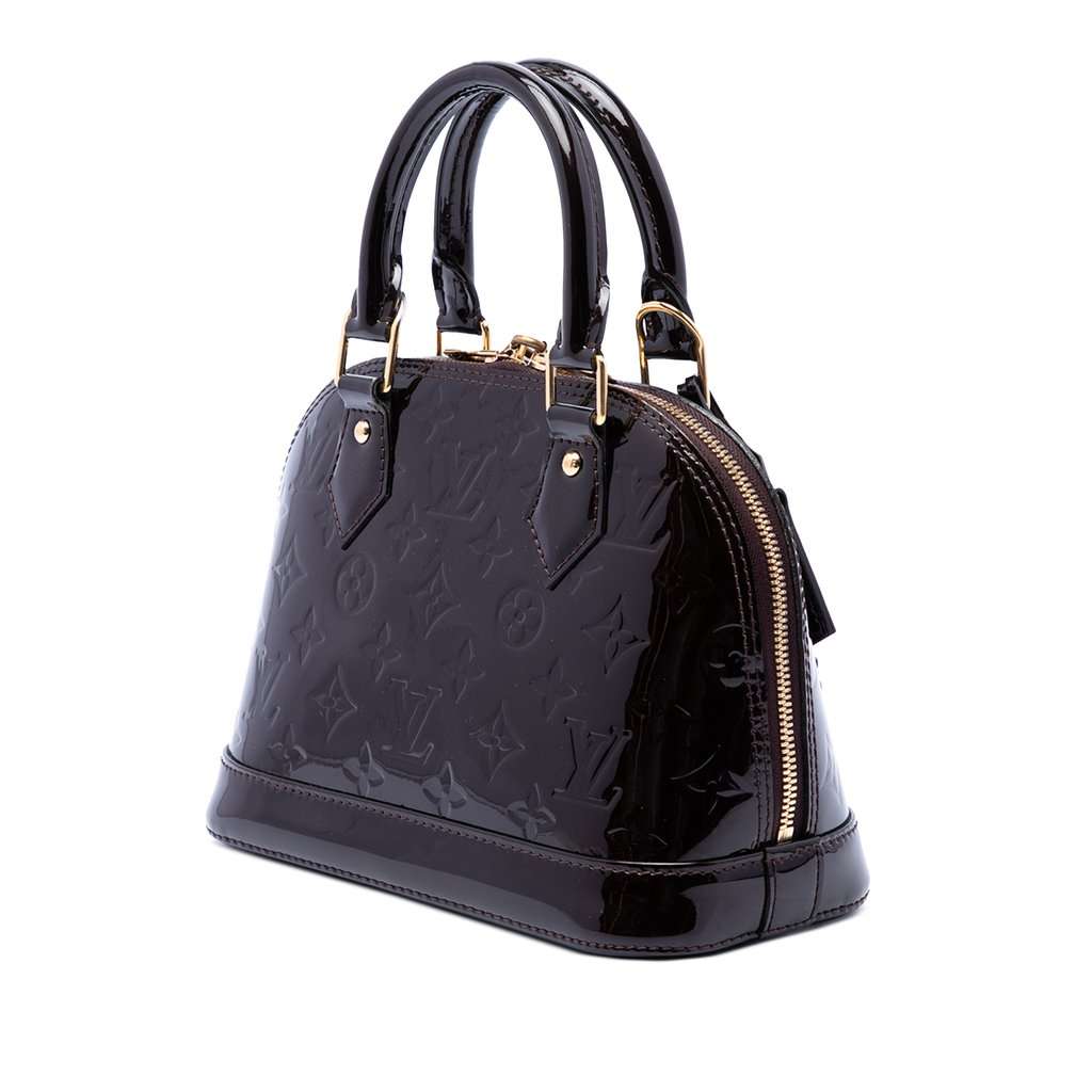 Louis Vuitton Monogram Vernis Alma BB Purple Leather Very good - Back View
